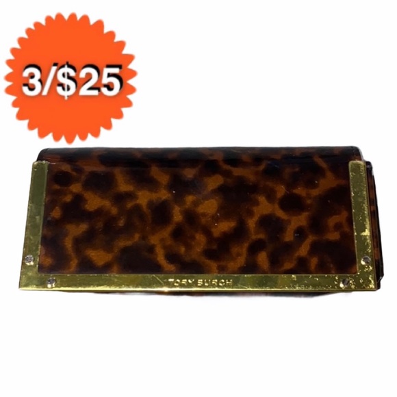 Tory Burch Accessories - Tory Burch Leopard Print Gold Trim Sunglasses Case